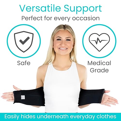 Miniatura 8 de Vive Broken Rib Brace para mujeres y hombres - Cinturón de soporte para costillas fracturadas, agrietadas, rotas o magulladas - Envoltura de