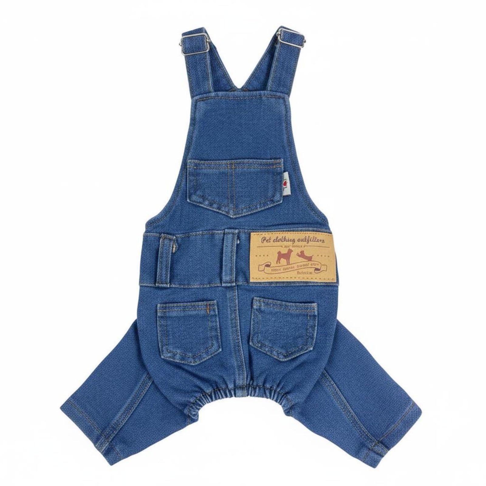 Combinaison en denim élastique pour chiens : protégez la peau de votre animal en XXXL