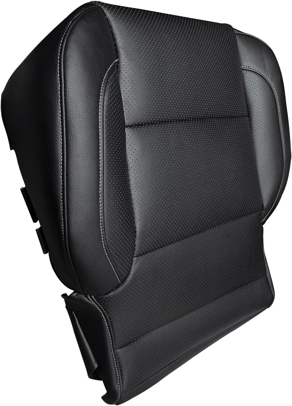 Driver or Passenger Side Bottom Replacement Leather Seat Cover Black Compatible with 2014-2018 Silverado Sierra 1500 Suburban Tahoe Yukon Leather Bottom Seat Cover 2014 2015 20106 2017 2018