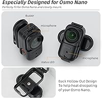 Vista 7 de Clip de mochila para DJI Osmo Nano, rotación de 360° horizontal-vertical mochila sombrero compatible con DJI Osmo Nano, accesorios Osmo Nano clip