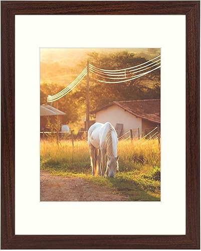 AUEAR, Portarretratos de 11 x 14 pulgadas, para fotos de 8 x 10 pulgadas con paspartú o marco de póster de 11 x 14 pulgadas, marco de fotos de pared disponible en Yaxa Peru