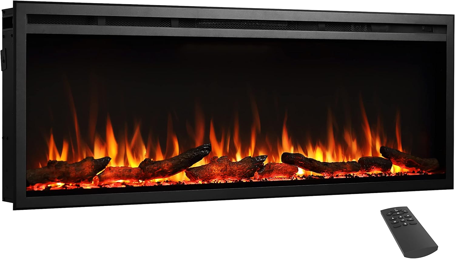 LegendFlame Austin in Wall Recessed & Wall Mounted Electric Fireplace (72") - Thumbnail 2