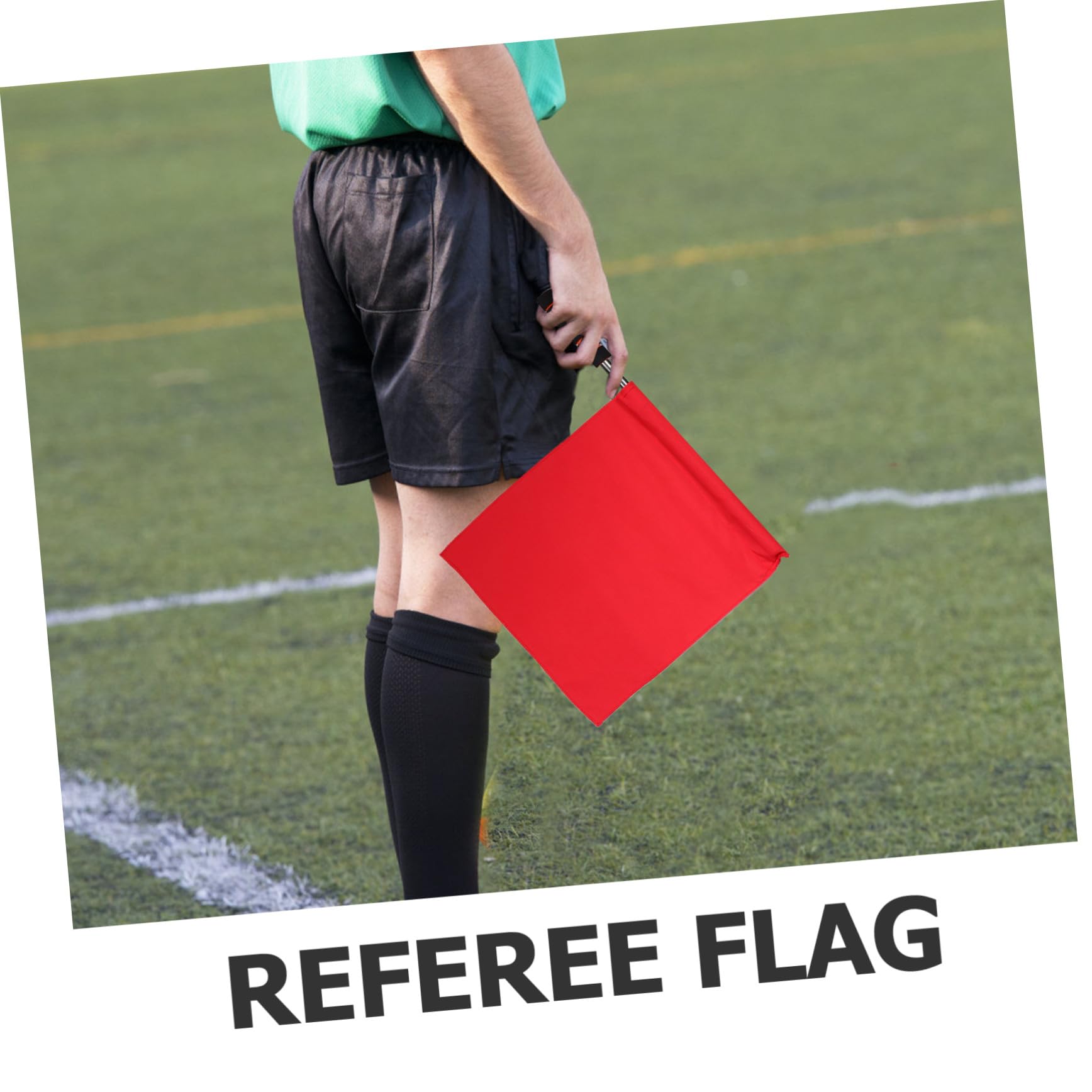 Toddmomy 8 Piezas Banderas de Árbitro Deportivas Multifuncionales para Fútbol Voleibol y Atletismo Resistentes la Intemperie con Mango Ergonómico y Colores Visibles para Señalización y