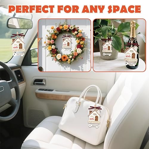 Miniatura 5 de 2025 Adorno para Nuevo Hogar - Regalo de Inauguración de Casa de Madera para Propietarios, Parejas y Amigos - Adorno Navideño para Nuevo Hogar,