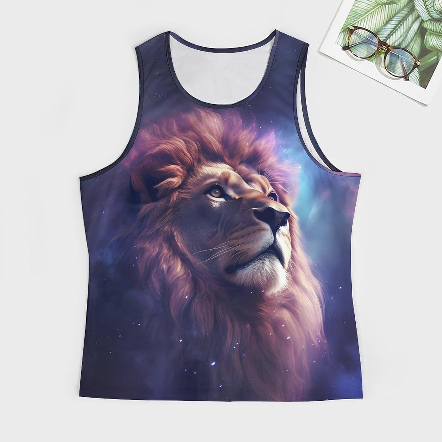 HOTYD Tank Tops Men Casual Moisture Wicking Athletic Tank Tops for Men Summer Sleeveless Graphic T-Shirt Tees