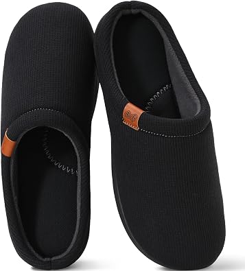 Mens Slippers With Arch Support, House Slippers For Men Indoor Outdoor | Home, Bedroom, Cozy, Comfort, Soft, Breathable, Memory Foam, Coolmax, Rubber, Gift, Closed/Open-toe