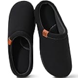 AWFI Men's House Slippers with Arch Support Coolmax® Comfy Memory Foam Slippers for Men Indoor and Outdoor Slip On Shoes | Moisture-wicking | Breathable