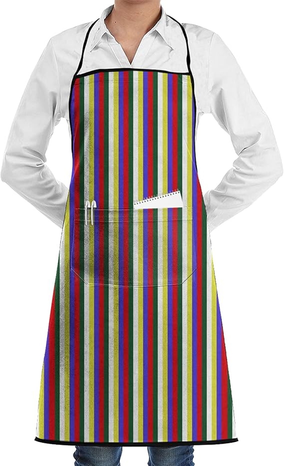 Mini Stripe Order Eastern Star Aprons for Women Men Waterproof