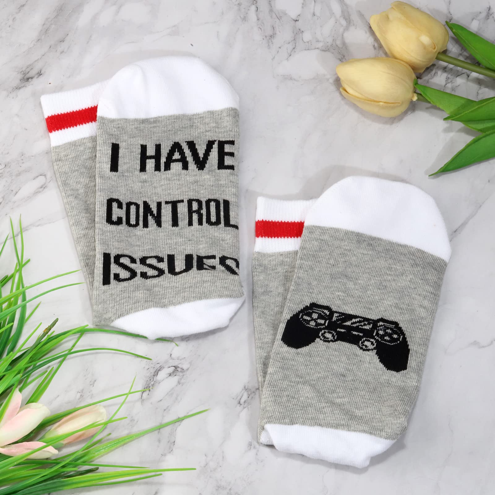 Generic Do Not Disturb I Am Busy Knitting Novelty Socks Grey-Knit Unisex Size L - Image 3