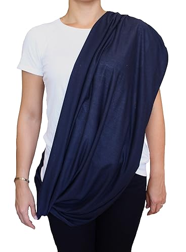 Miniatura 9 de Paquete de 2 bufanda LK Infinity de lactancia para bebé funda ultra suave grismarino