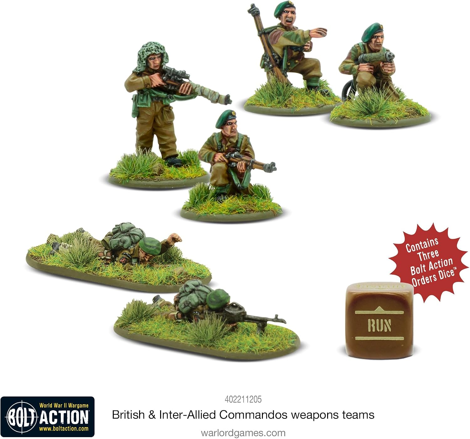 Warlord Games Bolt Action: British & Inter-Allied Commandos Weapons Teams