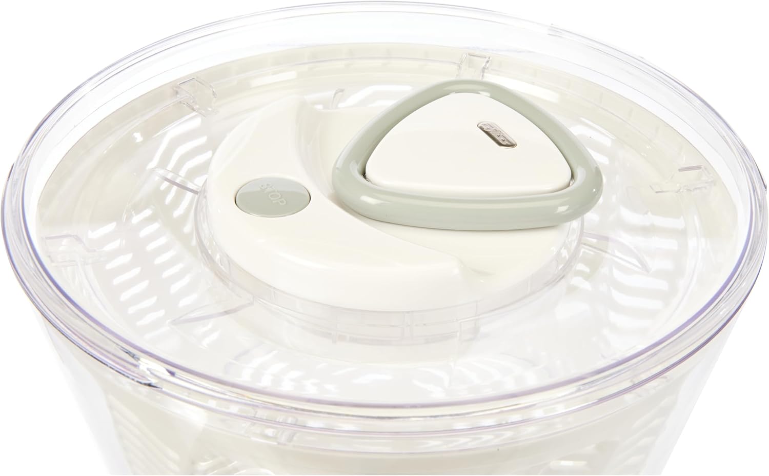 Zyliss Easy Spin 2 Salad Spinner, Large 6L Capacity, White, Unique AquaVent™ Technology, Retractable Cord and Brake System, Non-Slip Base, Easy Cleaning, Plastic
