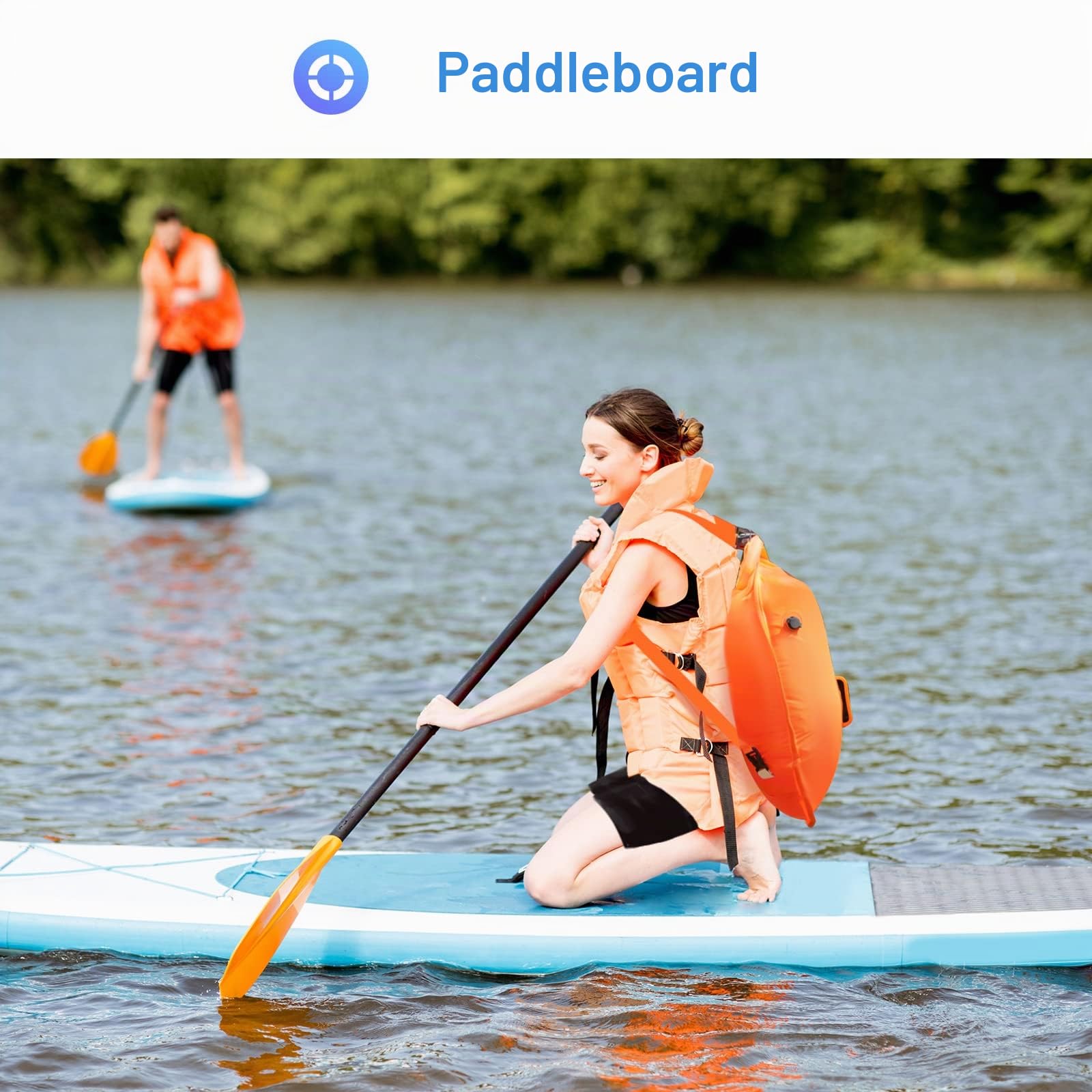 Procase Bouée de Sécurité Eau Libre, Grande Bouée de Natation, 35 L Volume pour Garder Vos Affaires au Sec, Entraînement en Toute Sécurité pour Vous et Votre Enfant, Pull Buoy Visible-Orange