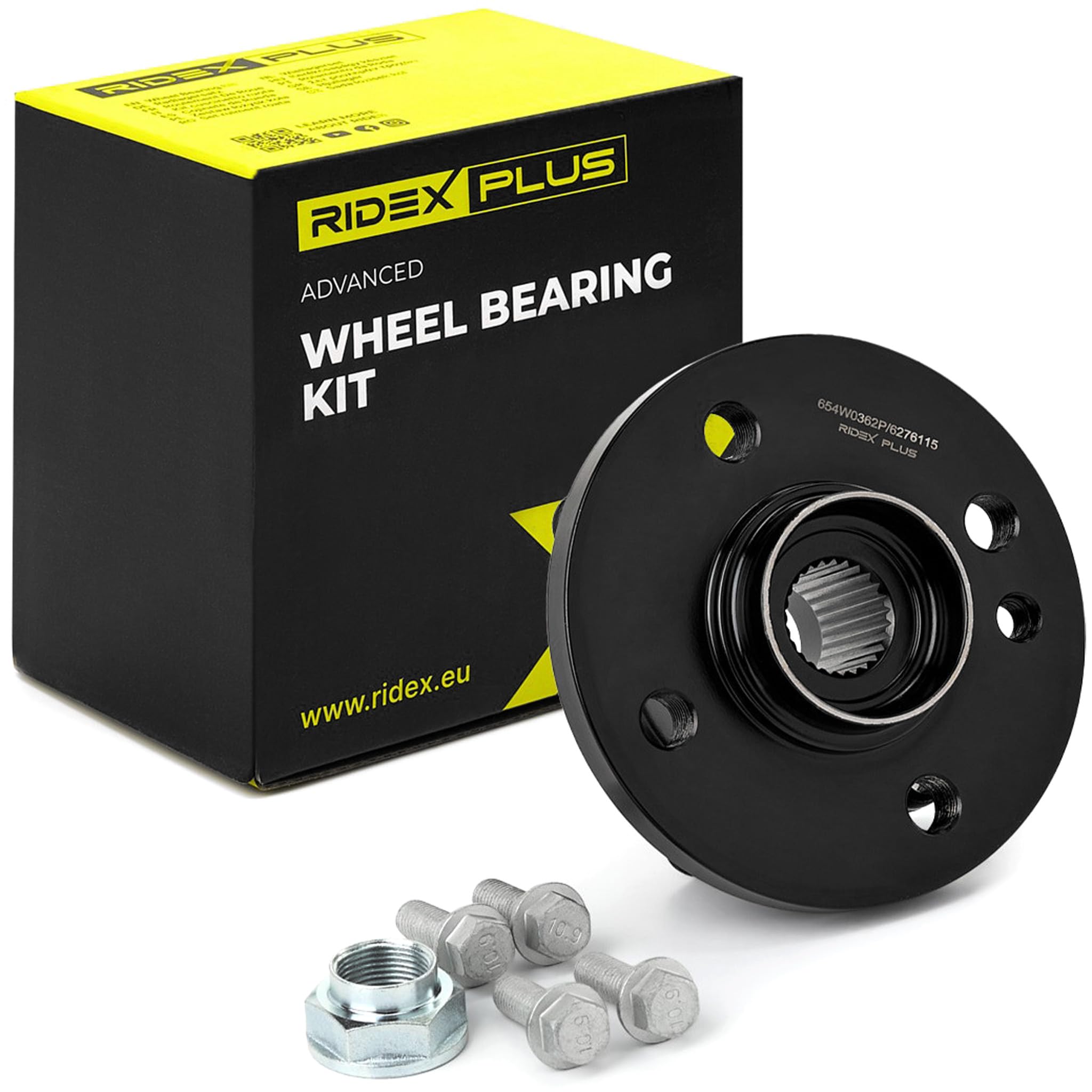 RIDEX PLUS 654W0362P Kit cuscinetto ruota Anteriore bilaterale con sensore ABS integrato con bulloni/viti Compatibilità con MINI Hatchback R56
