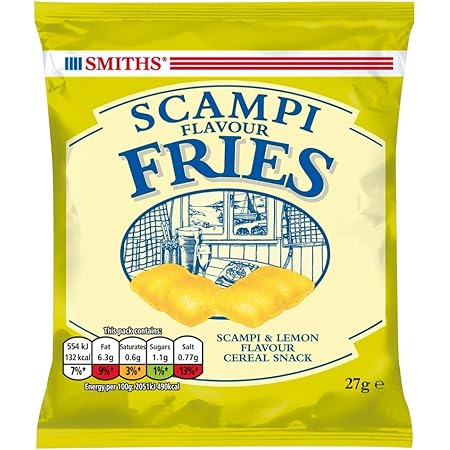 Smiths Scampi Fries Crisps 24 Pack 27g bags