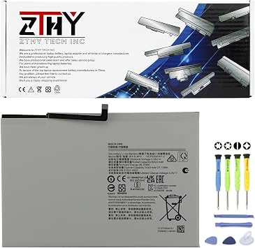 ZTHY WT-S-W11 Tablet Battery Replacement for Samsung Galaxy Tab A9+ A9 Plus | 11-inch SM-X210 SM-X215 SM-X216 SM-X218 SM-X218U SM-X218B SM-X216B SM-X216N SM-X210N SM-X210NA 1ICP3/80/107-2 Battery 3.85V