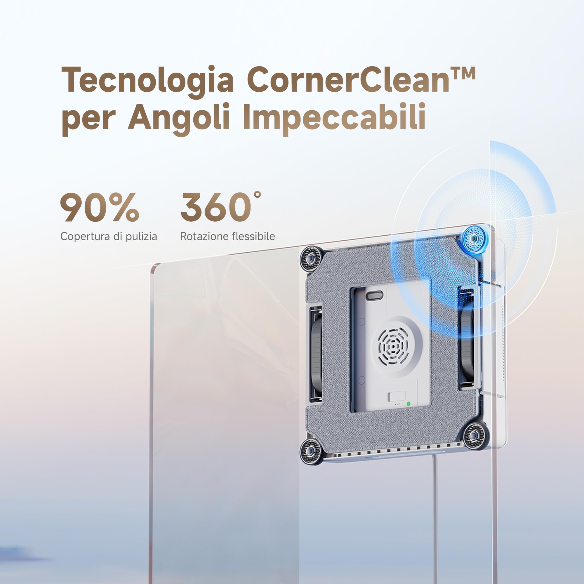 DREAME C1 Station S Kit Robot Lavavetri Intelligente, Base Automatica, Pulizia Angoli CornerClean, Doppio Spruzzo, Copertura Totale, Avvolgicavo Integrato, Protezione Completa