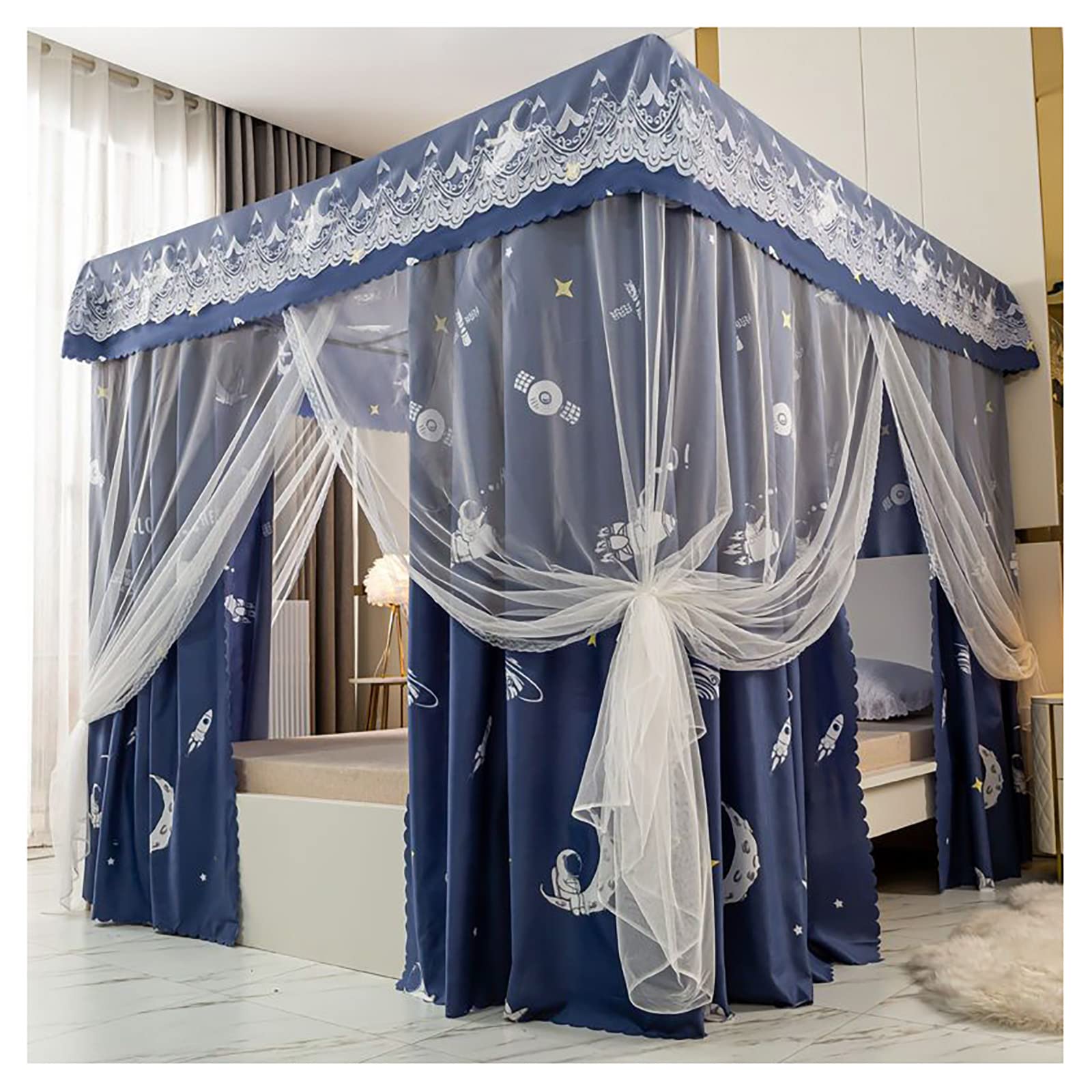 Moustiquaire rideau de lit d'ombrage pour créer une chambre de princesse