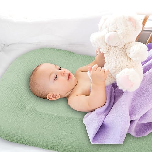 Miniatura 35 de Hooyax Baby Lounger Slipcover for Newborns, Removable Infant Floor Seat, Padded Lounger Cover with Animal Design