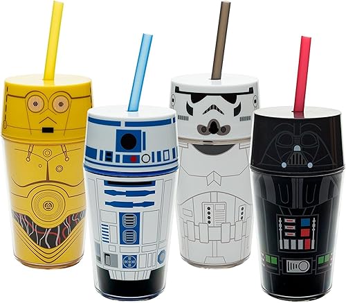 Miniatura 6 de Zak! Designs Vaso aislado icónico con tapa atornillada y pajita con gráficos Wonder Woman, construcción de doble pared, plástico libre de BPA, 13 oz.