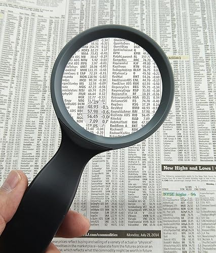 Miniatura 3 de Carson Lupa de mano 2.5x Power con lente puntual 5x (JS-40), negro