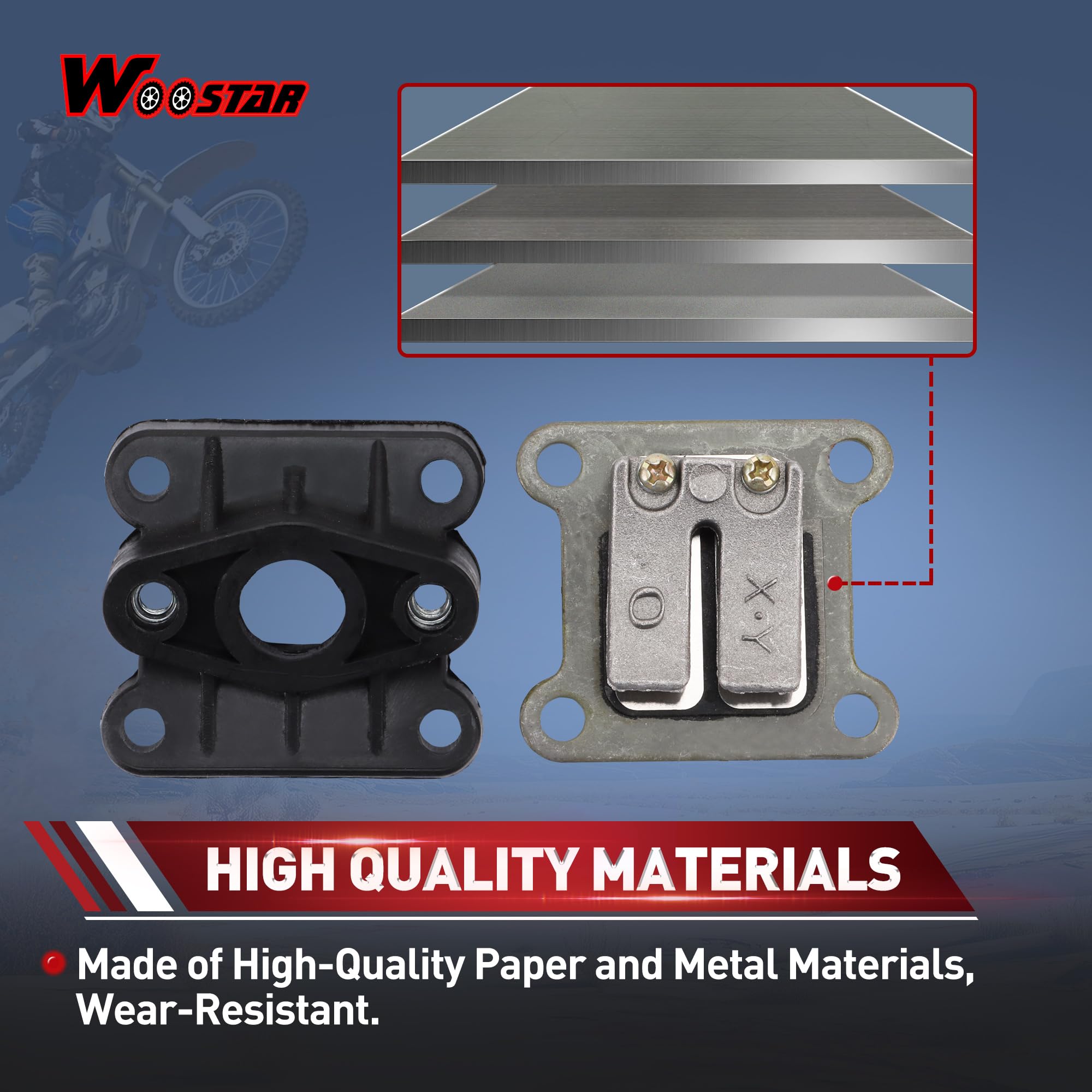 Snapklik.com : Carburetor Reed Valve Intake Manifold Replacement For 2 ...