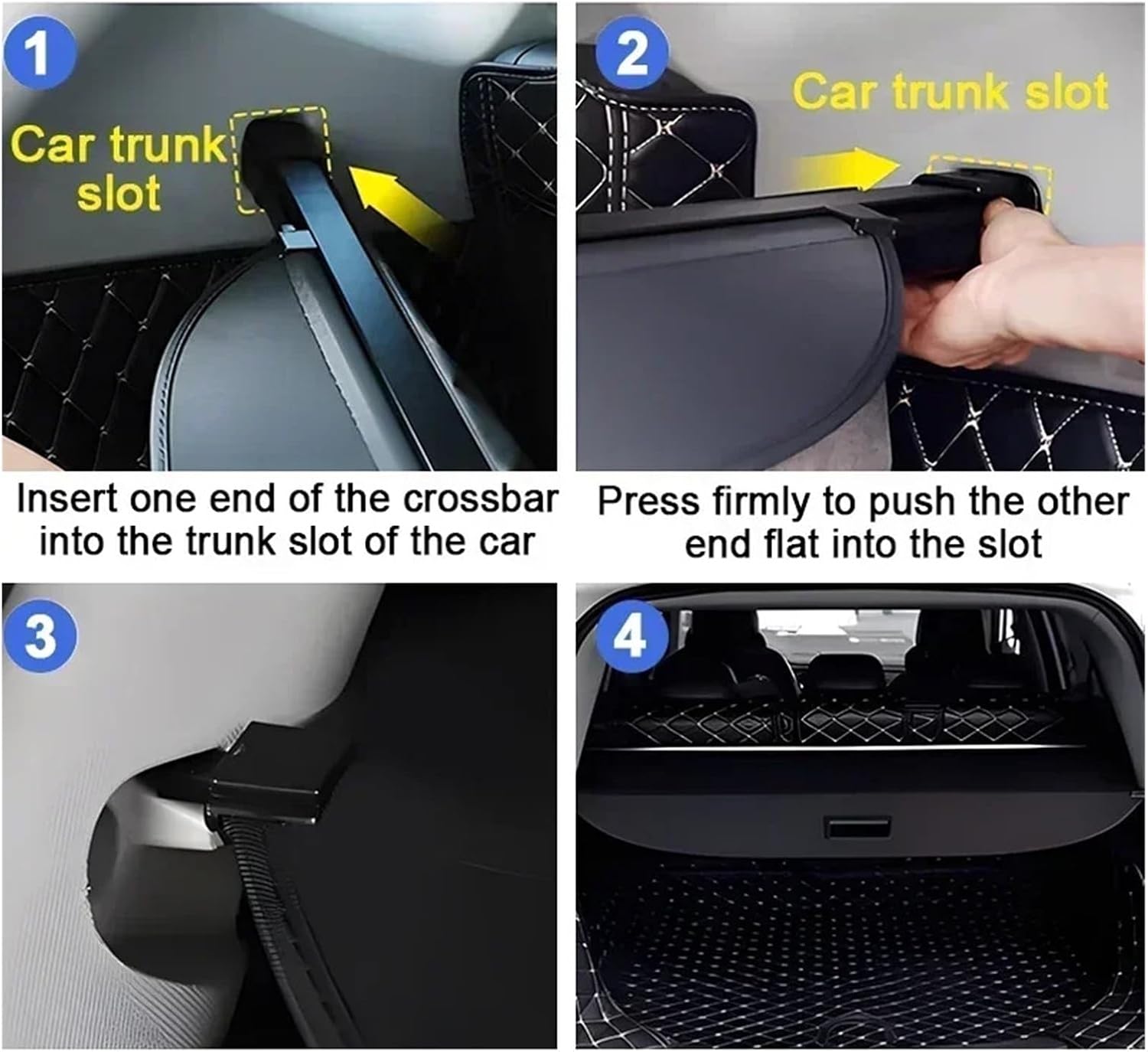 Car Trunk Organizer for Toyota RAV4 XA50 MK5 2019-2024 Rear Rack Luxury Luggage Curtain Storage Protection Cover Auto Accessory(Carbon Fiber) image 3