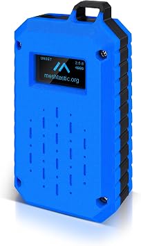 Meshtastic Enclosure Custom Case for RAK Wisblock RAK19007+RAK4631 with 0.96 Inch OLED Display Module 12864 LCD Screen 128x64 IIC I2C OLED Board SSD1315 Driver for RAKwireless WisBlock Blue
