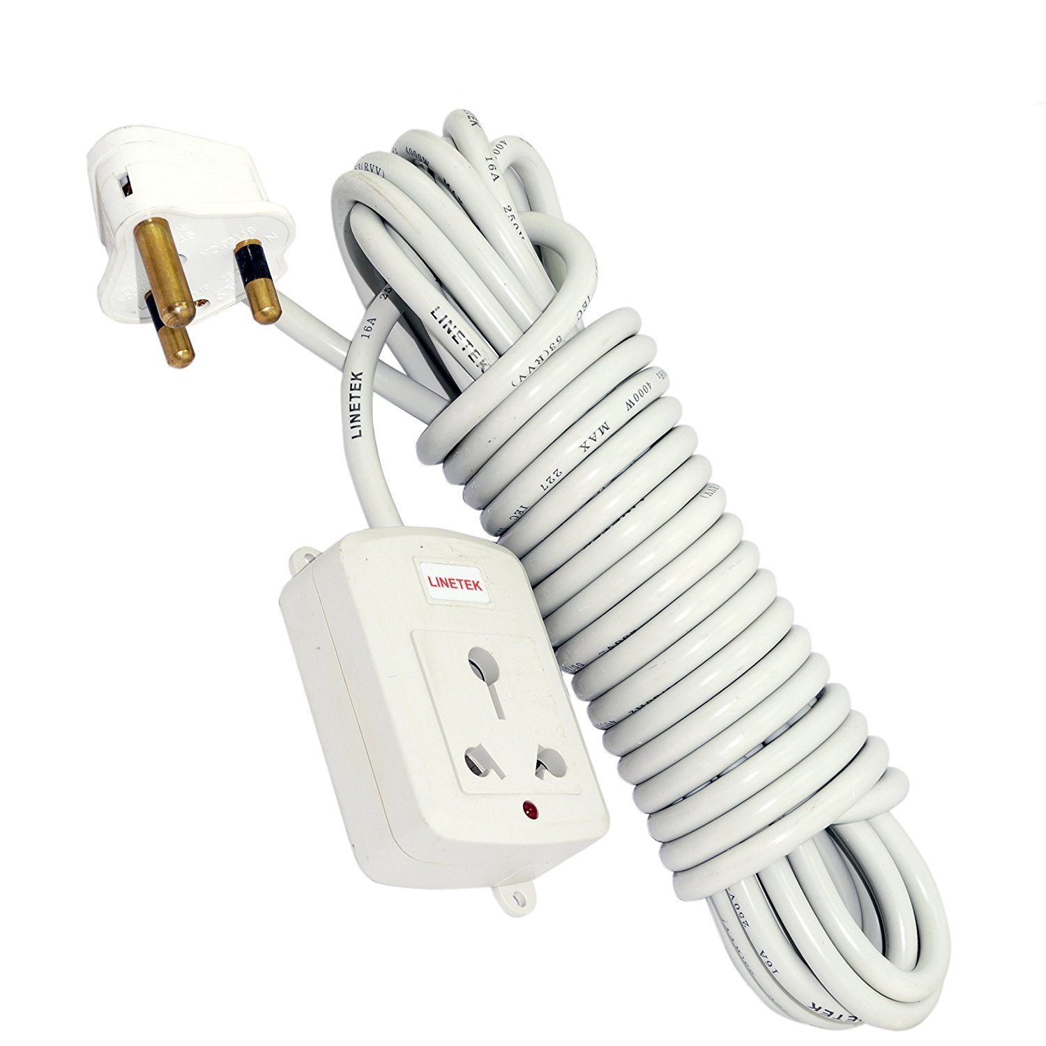 Buy Power Extension Cord 10 Meter Cable Length White Online