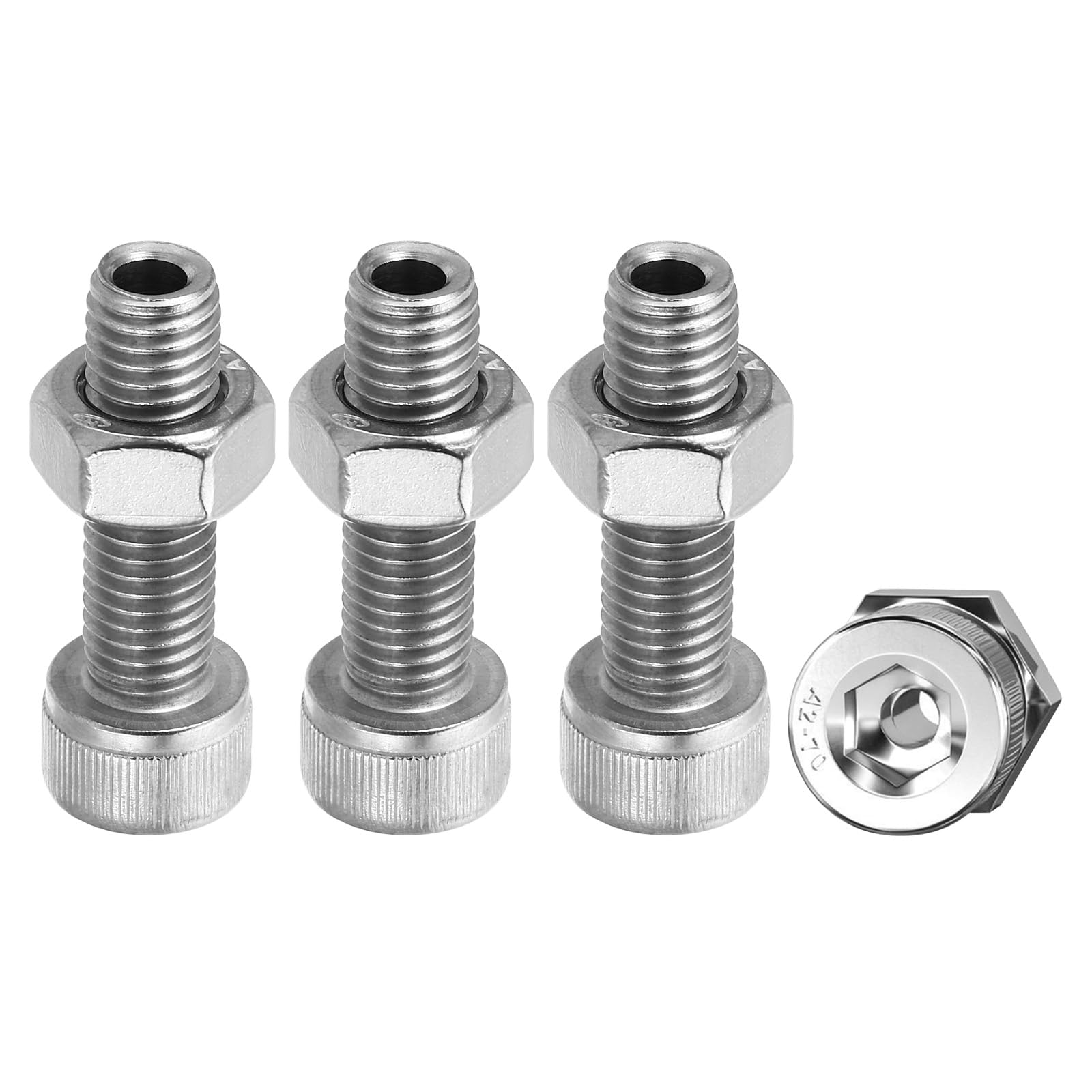 PATIKIL M10x35mm 304 Stainless Steel Hollow Bolt