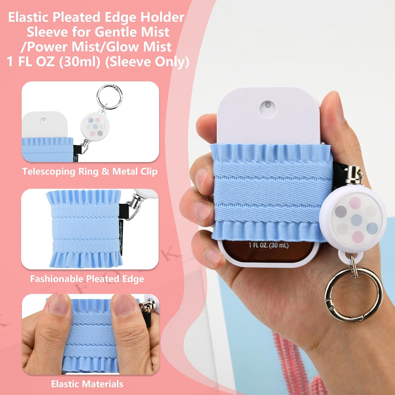 4Pcs Sleeve Holder Compatible with Touchland Hand Sanitizer Spray Mist 1 oz image 2