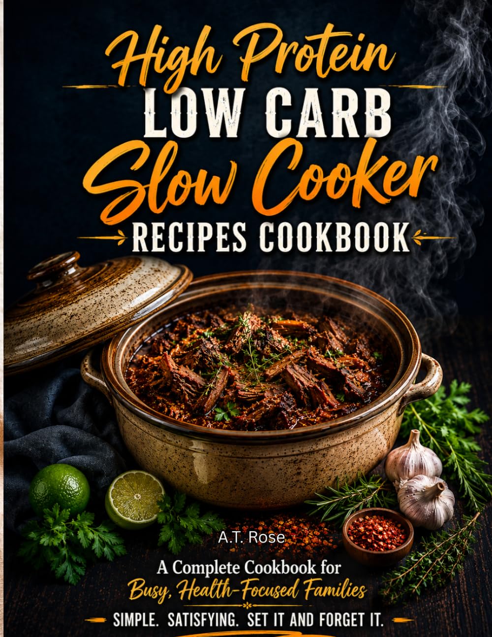 High Protein Low Carb Slow Cooker Recipes Cookbook: A Complete Cookbook for Busy, Health-Focused Families Simple. Satisfying. Set It and Forget It.