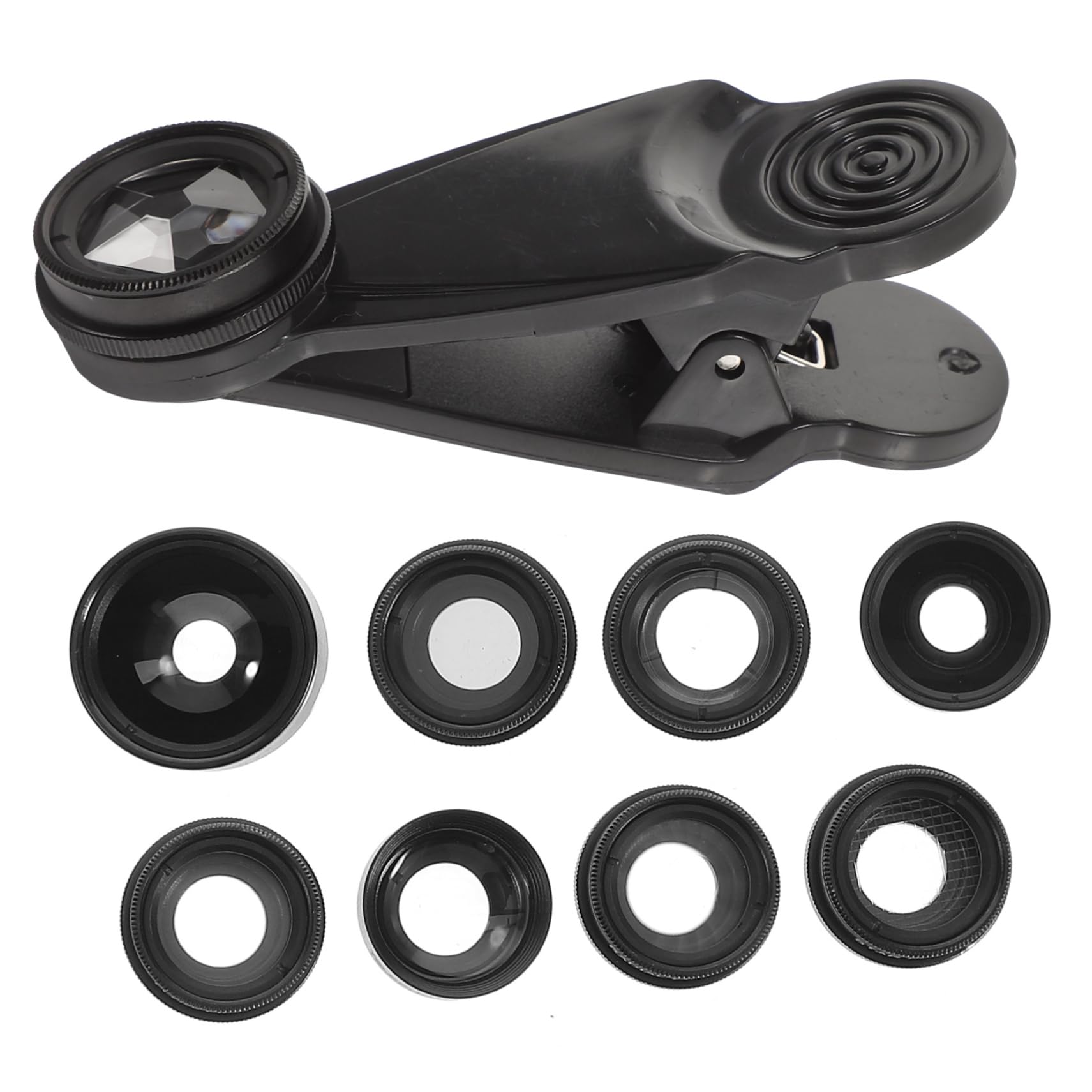 Levemolo 1set Lenti Per Fotocamera Smartphone Compatibile Con La Maggior Parte Dei Telefoni Kit Professionale Con Teleobiettivo Macro Fisheye e Grandangolare Per Scatti Creativi e Riprese