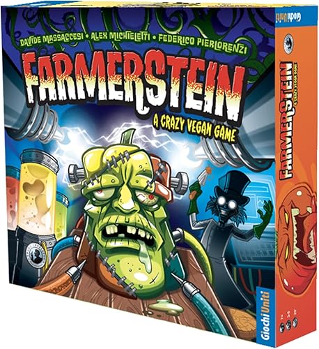 Farmerstein - Juego de fiesta | Juego de estrategia temática de científico loco y jardinería | A partir de 8 años | 3 a 5 jugadores | Tiempo de