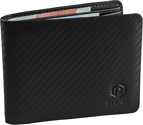 Portafoglio Uomo Slim In Fibra Di Carbonio Con RFID Block | Design Elegante, Compatto, Con Scomparto Banconote - Foto 5
