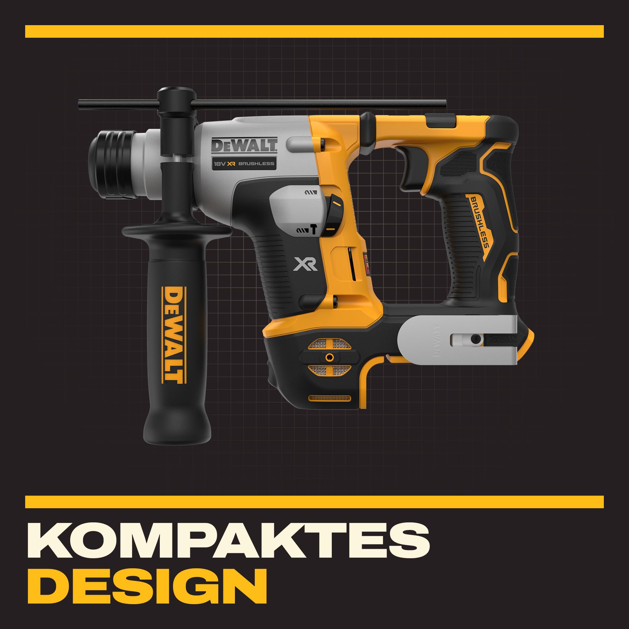 DEWALT 18-V-Schlagbohrmaschine XR SDS PLUS 16 mm, Nur Gerät, DCH172N-XJ