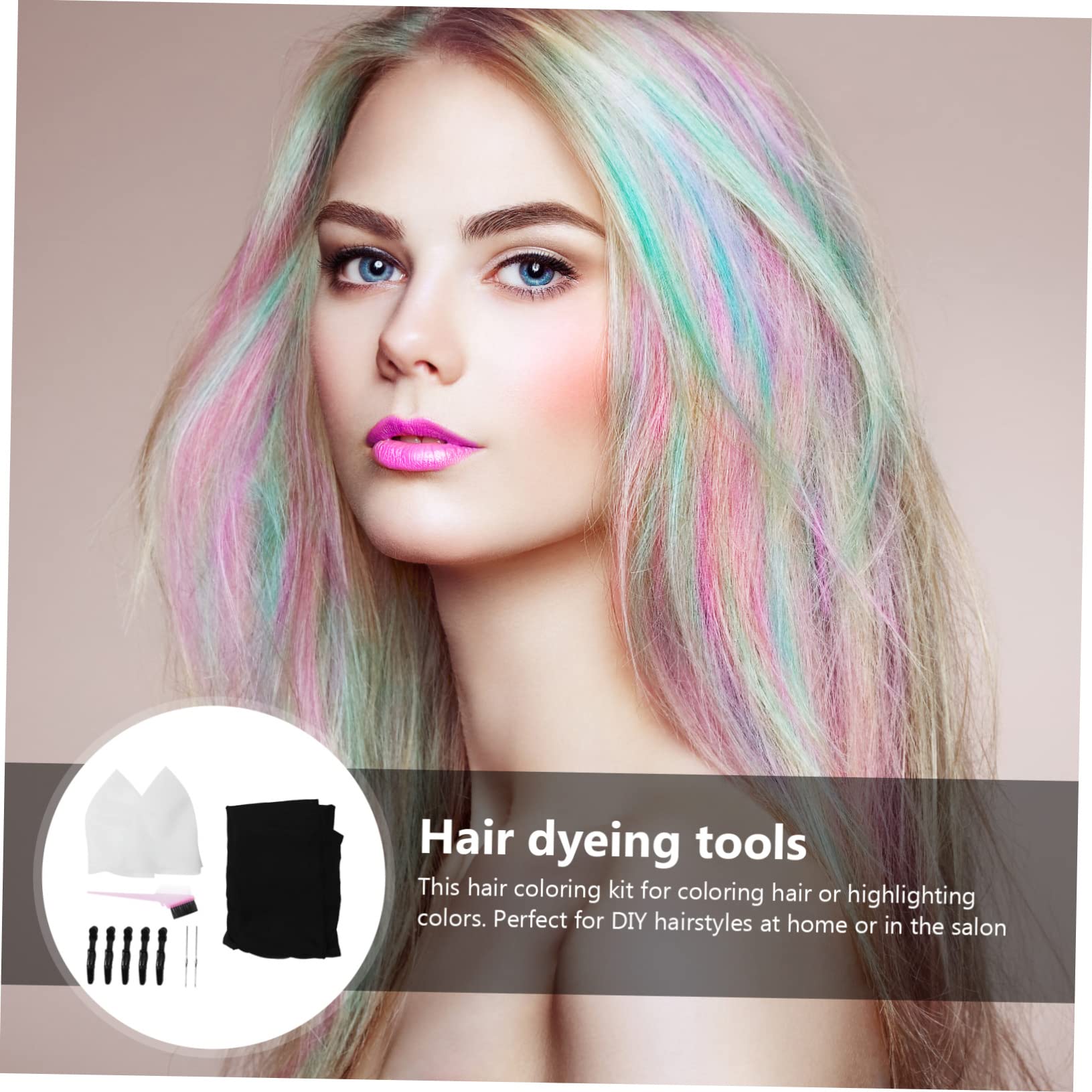11 Stück Haarfärbeset Silikon Mit Häkelnadel Für Highlights Haarfärbepinsel Haarkappe Zum Strähnen Und Färben Für Private Und Professionelle Anwendung