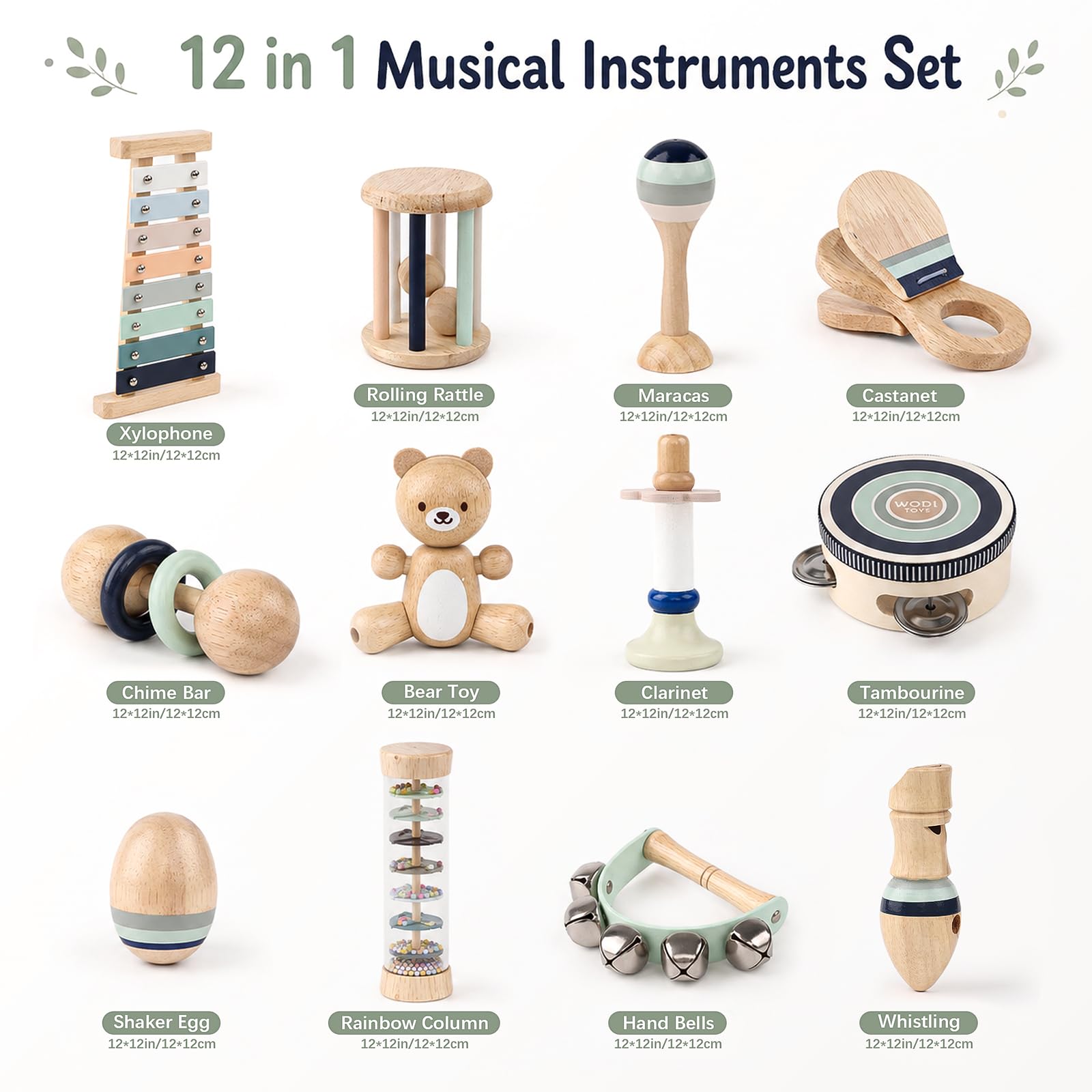Gioco Musicale In Legno 12 In 1 Per Bambini, Giochi Montessori Sensoriale