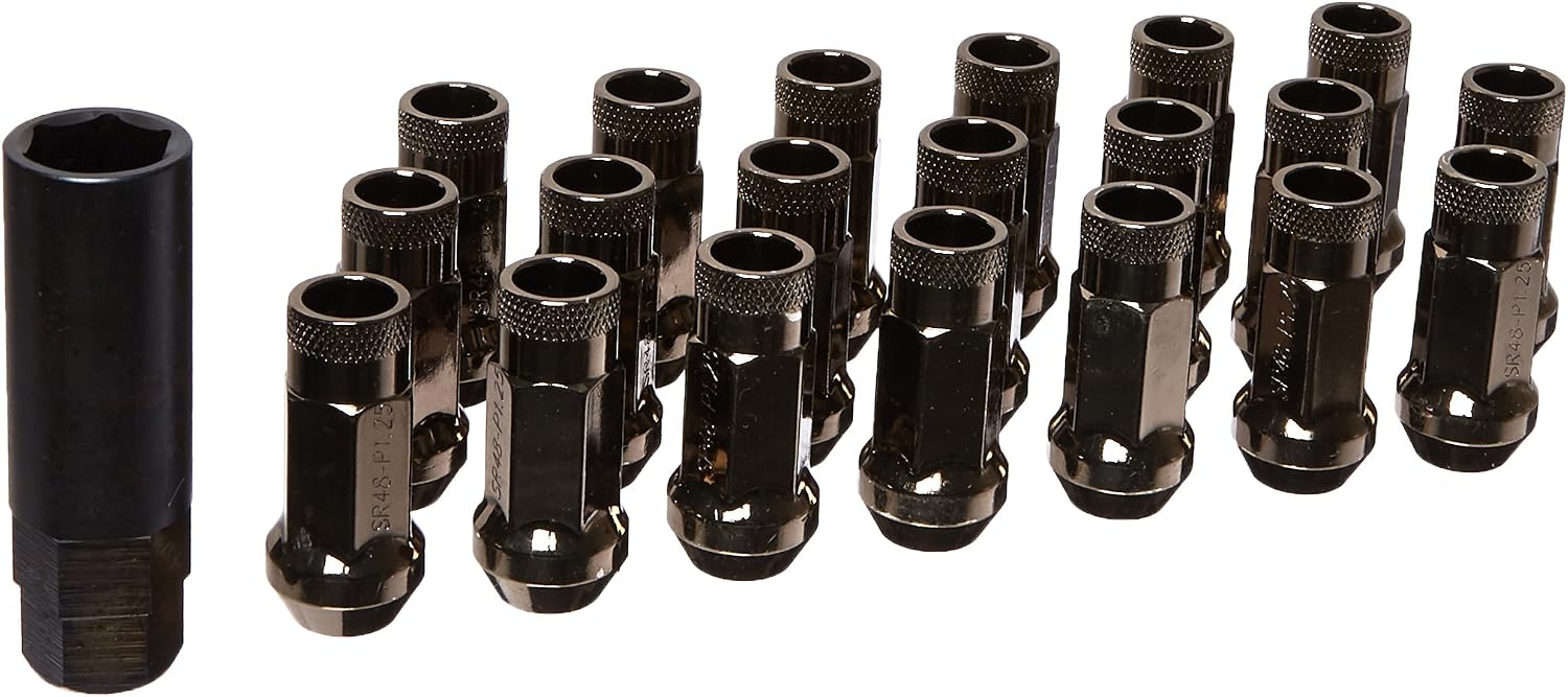 32905T Muteki SR48 Open End Lug Nut, Titanium, 12 x 1.25, 48mm
