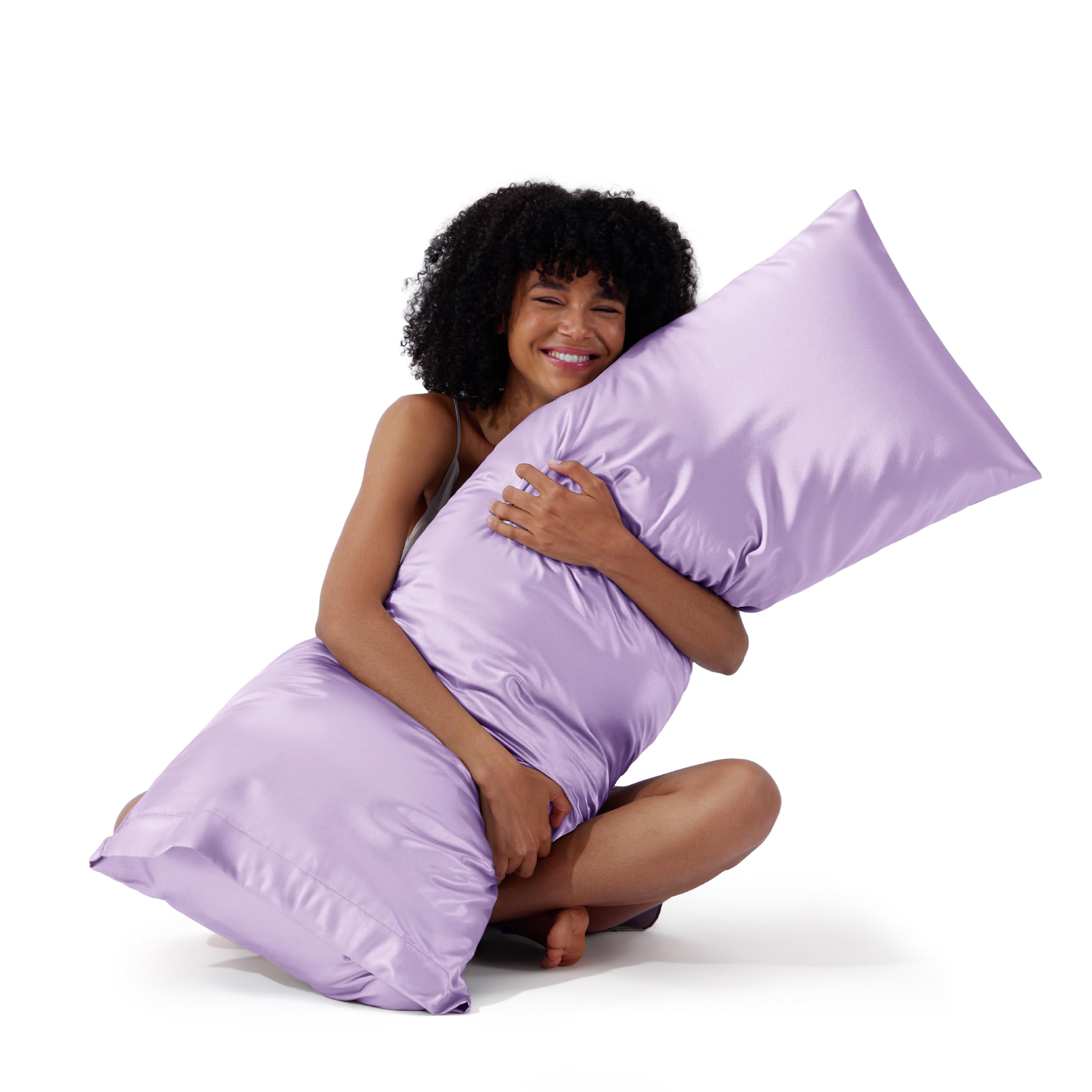 Bedsure Body Pillow Pillowcase, Similar to Silk Pillow Case, Lavender