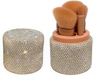 Juego de brochas de maquillaje de diamante pl...