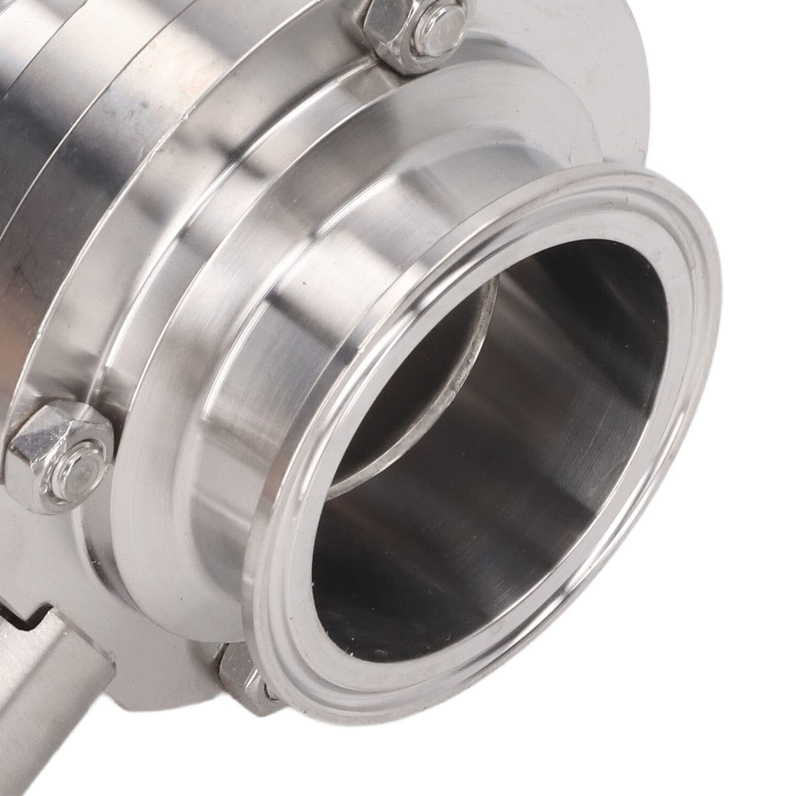 Valvola Farfalla in Acciaio Inossidabile Connessione Rapida di Alta qualità per l'industria Chimica, i Latticini e le Bevande (DE 76mm)