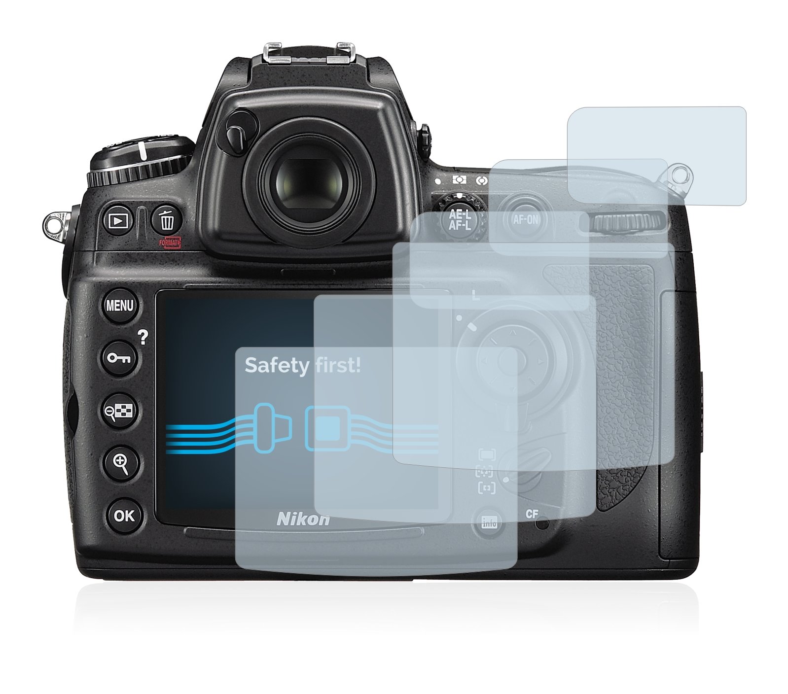 6 Unidades Protector Pantalla Para Nikon D700 Lamina Pelicula