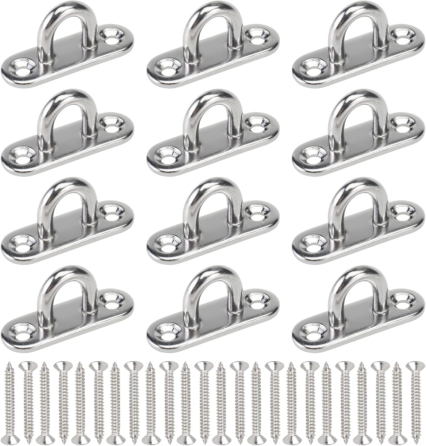 Monogatari 12 Pcs M5 Stainless Steel Ceiling Hooks Pad