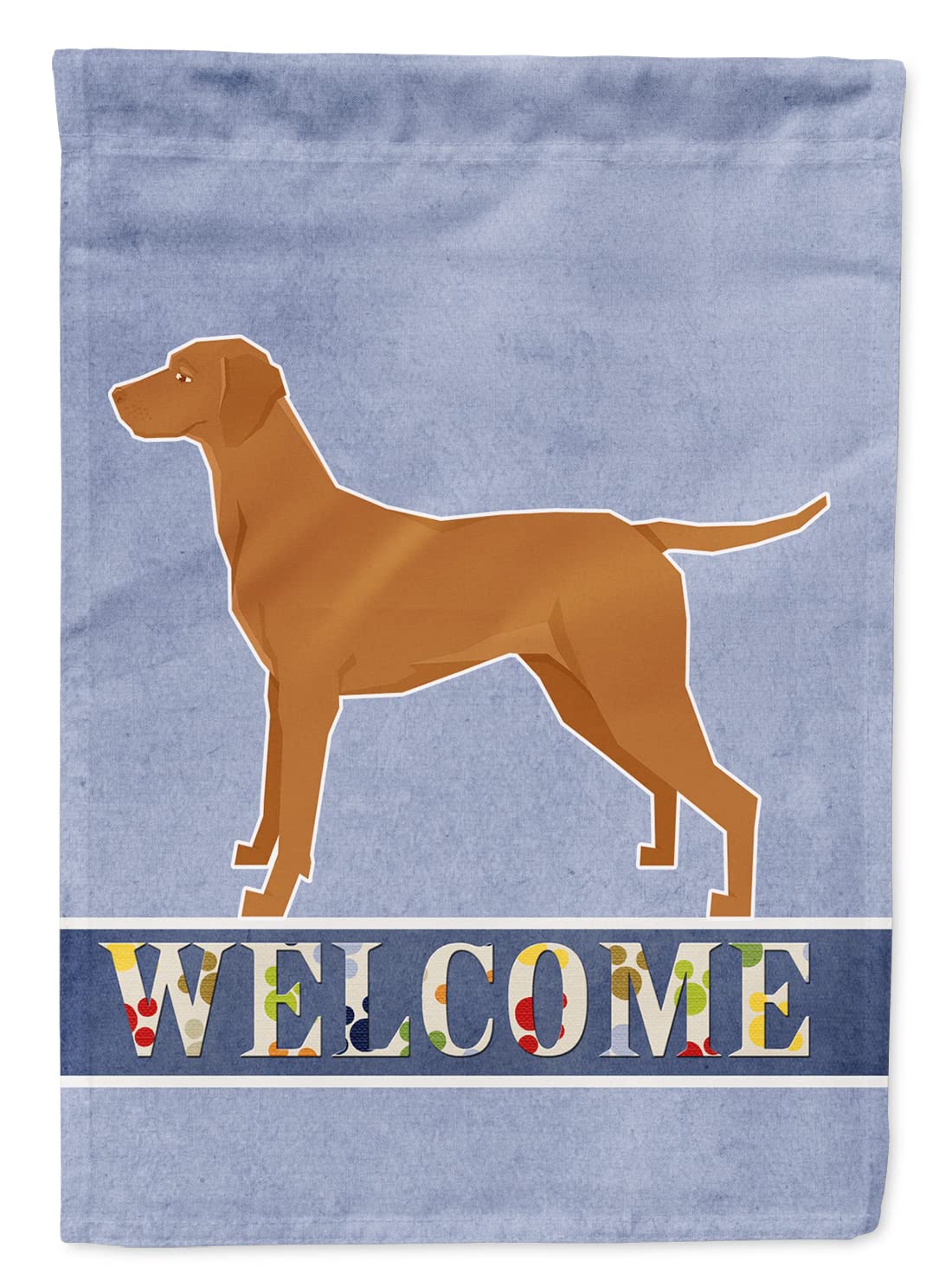 Drapeau de bienvenue Vizsla en toile résistante et colorée pour décorer votre jardin