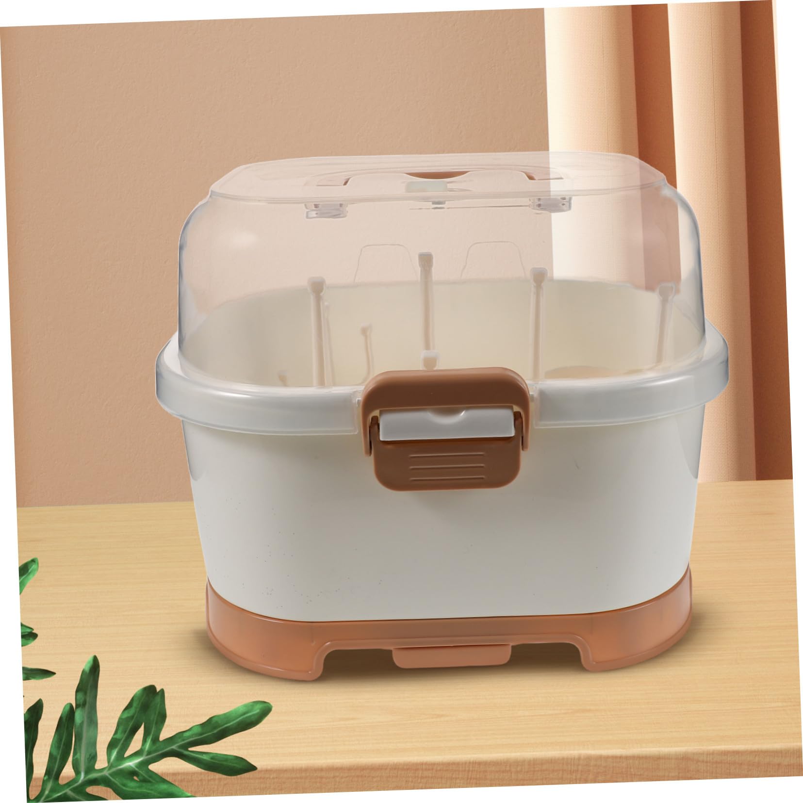 HANABASS Compatto con Organizer e Scolabiberon Portatile per Cucina e Contenitore Resistente per Essenziali Alimentazione Bebè