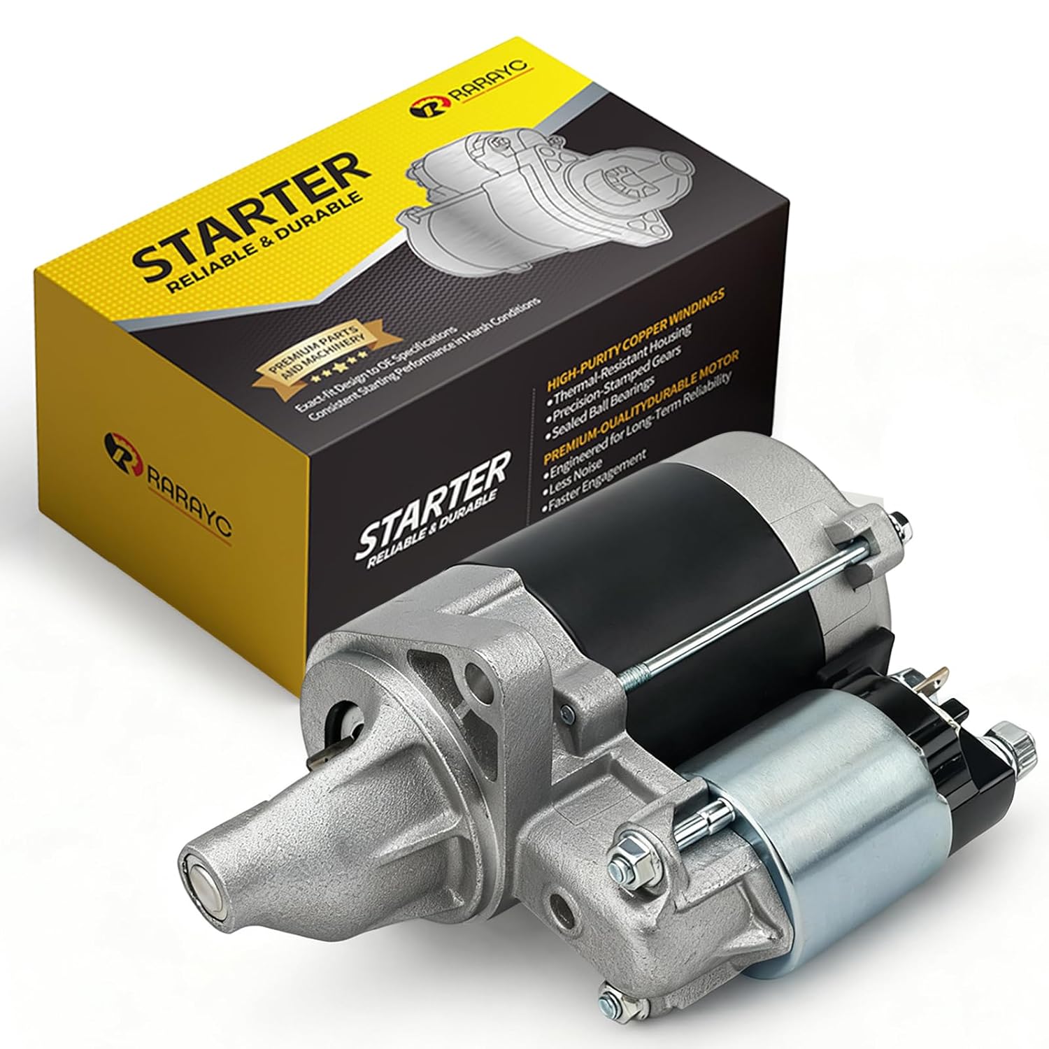 Starter Compatible with John Deere UTV Gator HPX XUV 4X4 620i 625i; Kawasaki KAF620 Mule 2510 2500 2520 Gas Engine Replacement # MIA10971 21163-2118 21163-2133 228000-2210 410-52079