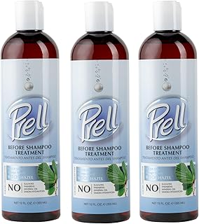Before Shampoo Treatment for Dry, Damaged Hair, Color Safe, Damage Shield with Witch Hazel 12 fl.oz, 3 Pack