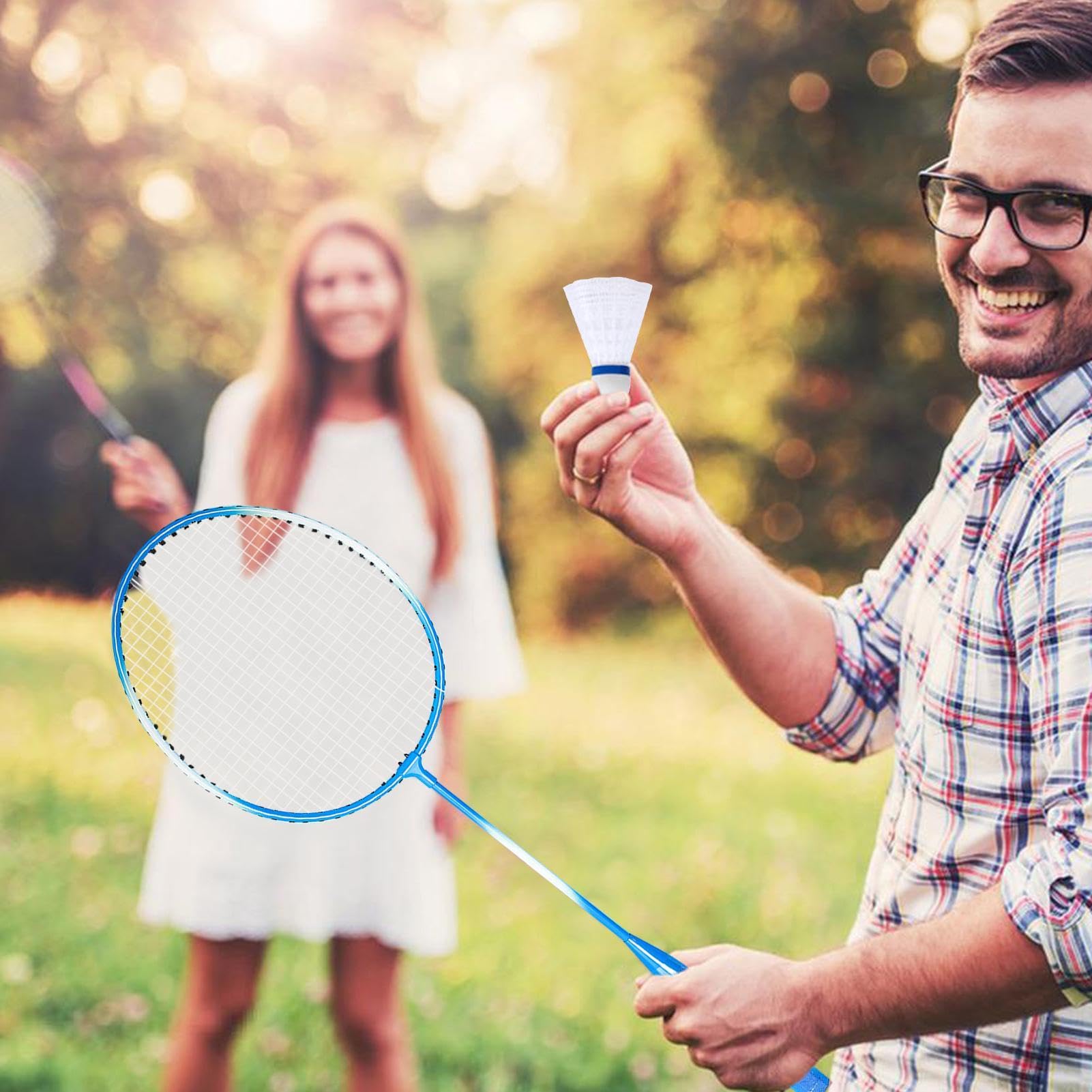 Set di racchette da badminton, racchetta da badminton professionale | Set di racchette da portatili per adulti - Attrezzatura sportiva per adulti e bambini, attrezzatura da per gia