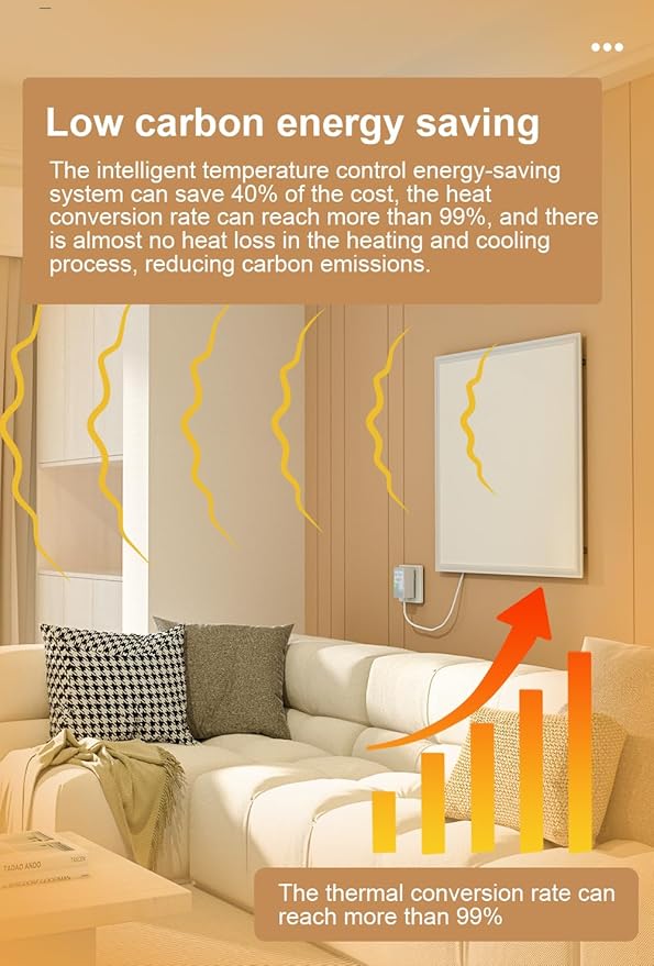 Calefactor Eléctrico Panel de Pared 400W 120V con Protección Sobrecarga miniatura 6